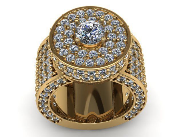 men ring print model 3D print model_6