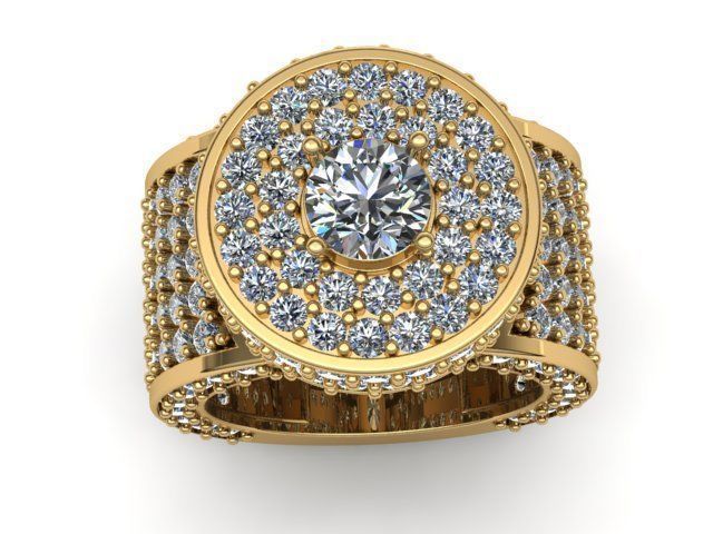 men ring print model 3D print model_4