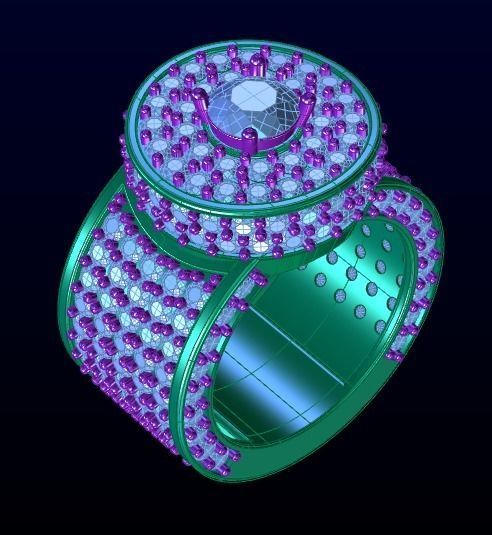 men ring print model 3D print model_1