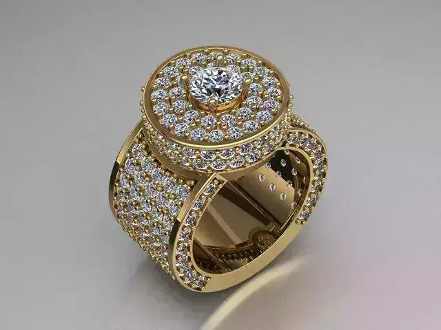 men ring print model