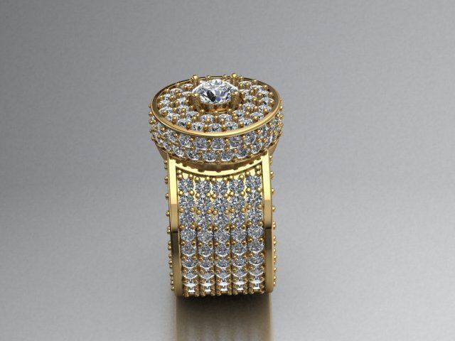 men ring print model 3D print model_3