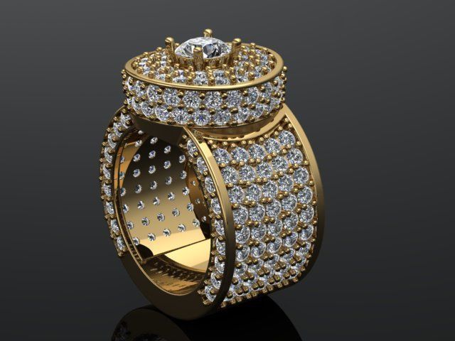 men ring print model 3D print model_16