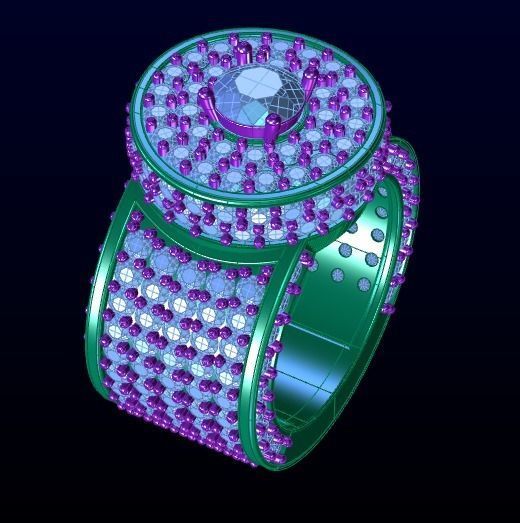 men ring print model 3D print model_5