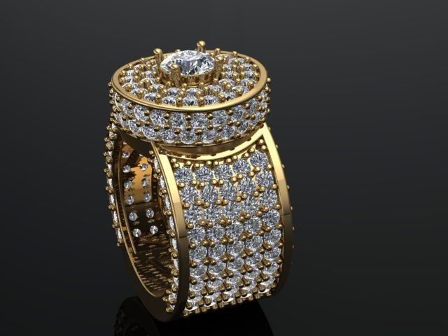 men ring print model 3D print model_14