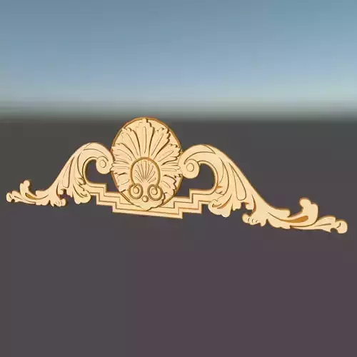 AM055 ornate decoration on wall