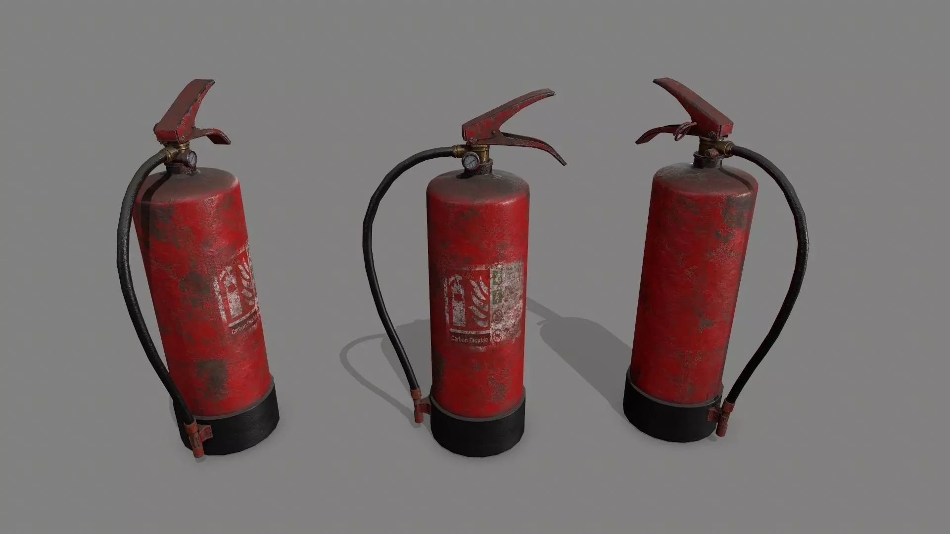 Fire Extinguisher Low-poly 3D model_0