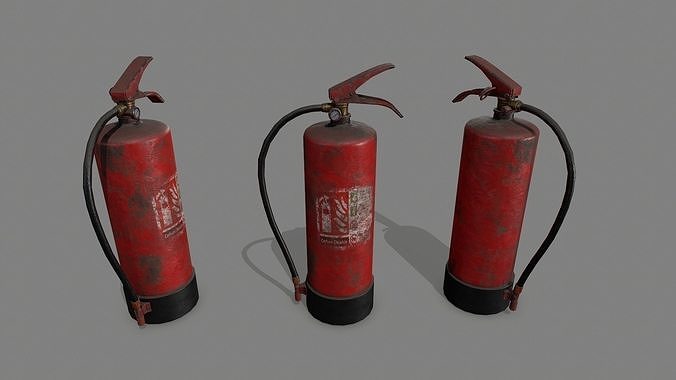 Fire Extinguisher Low-poly 3D model