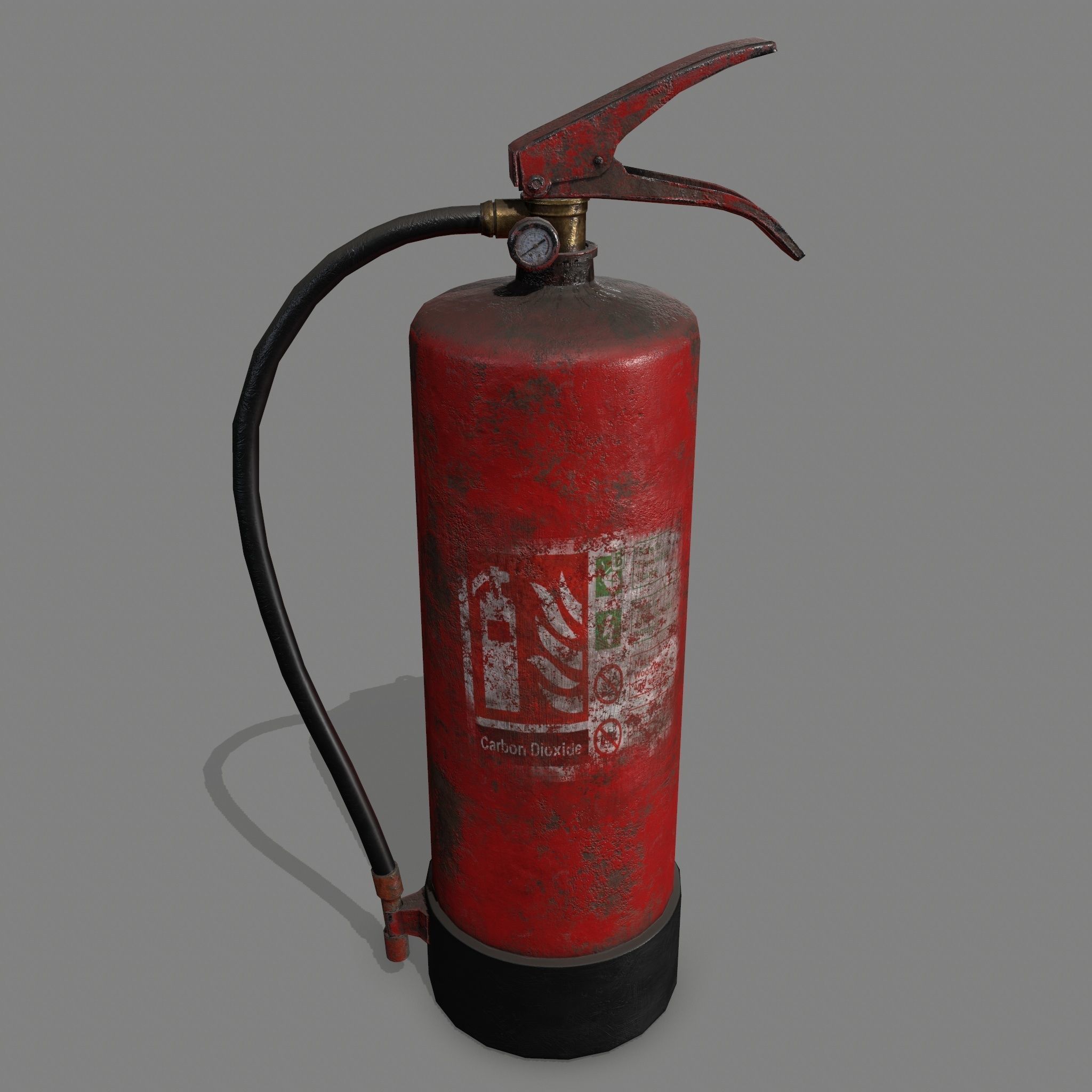 Fire Extinguisher Low-poly 3D model_2