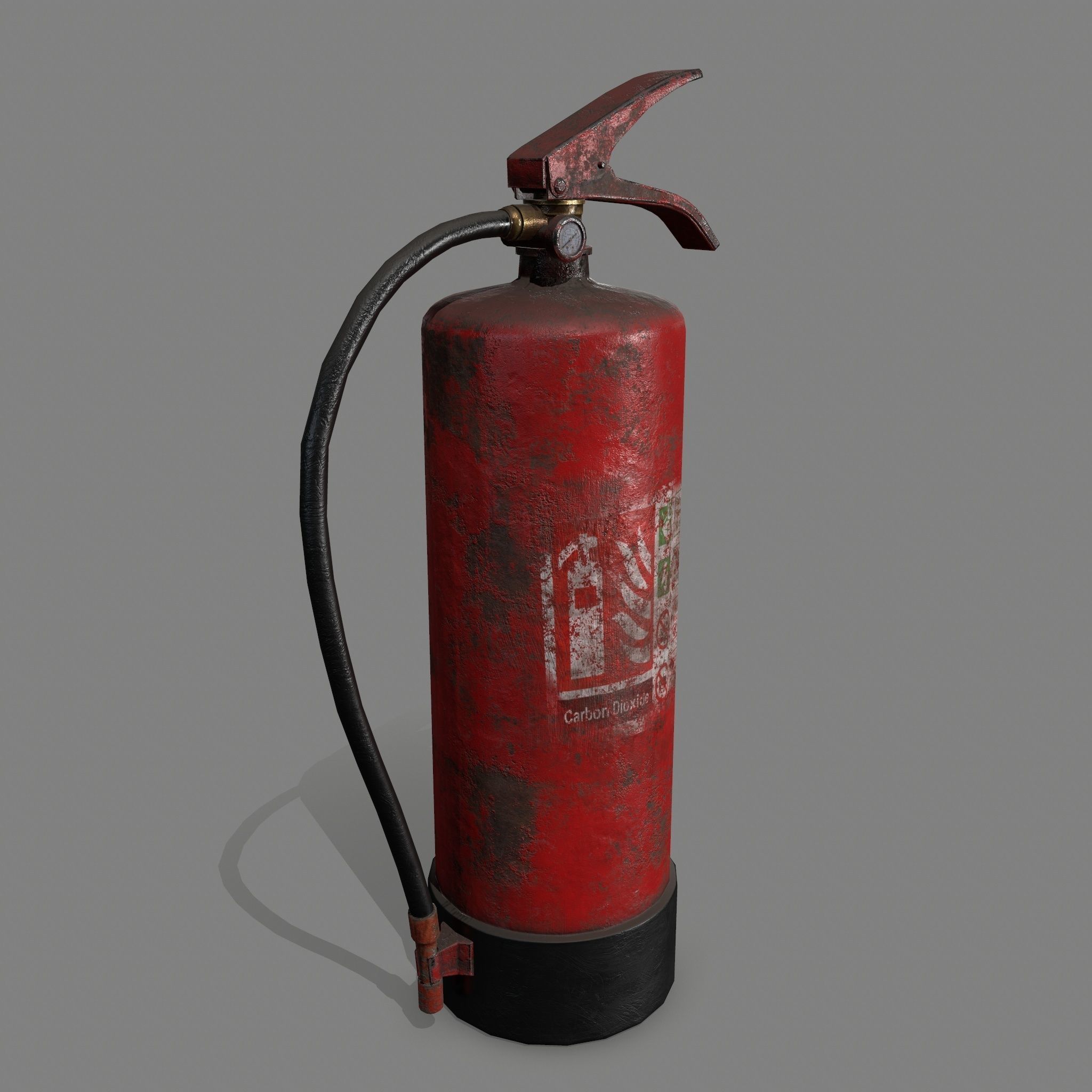 Fire Extinguisher Low-poly 3D model_3