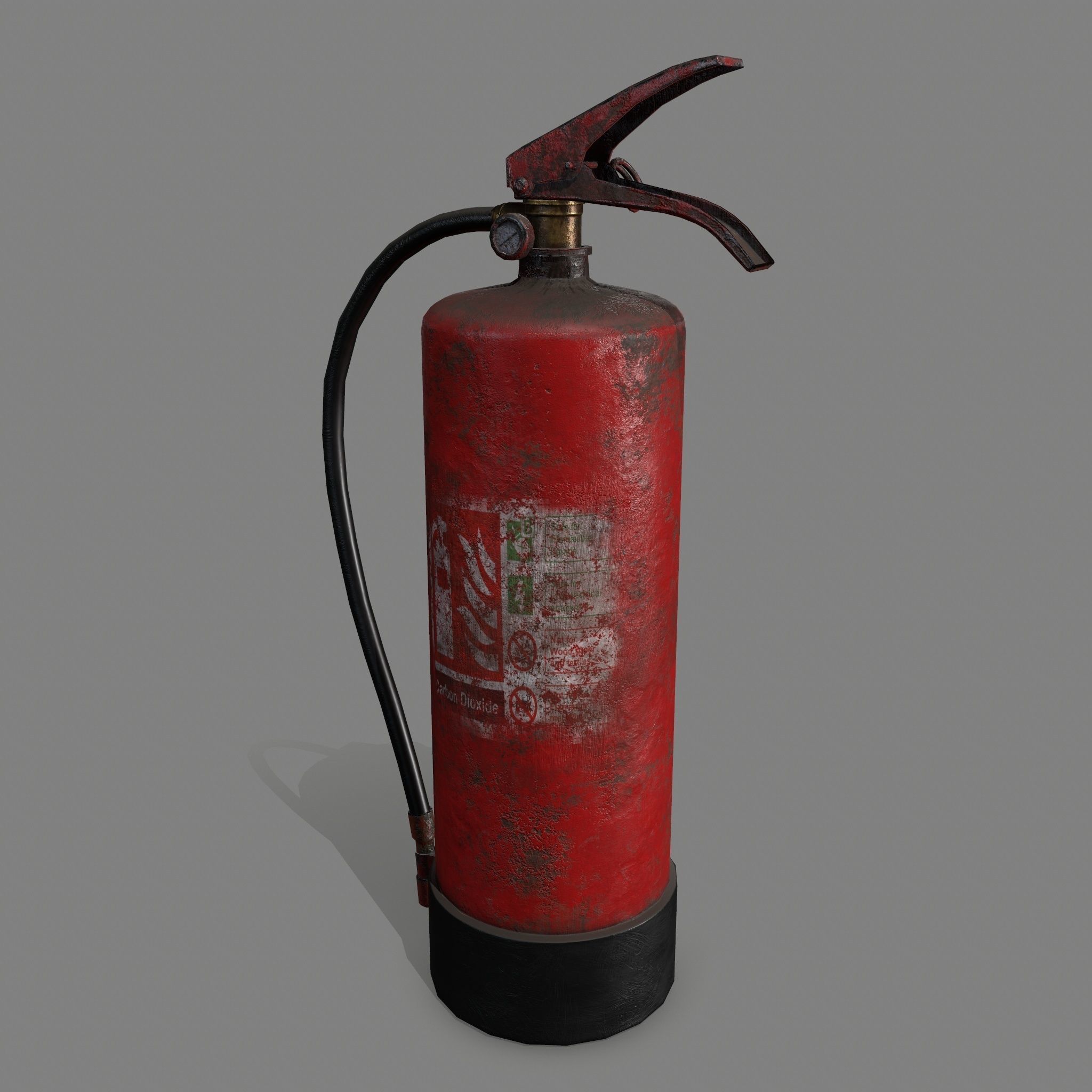 Fire Extinguisher Low-poly 3D model_9