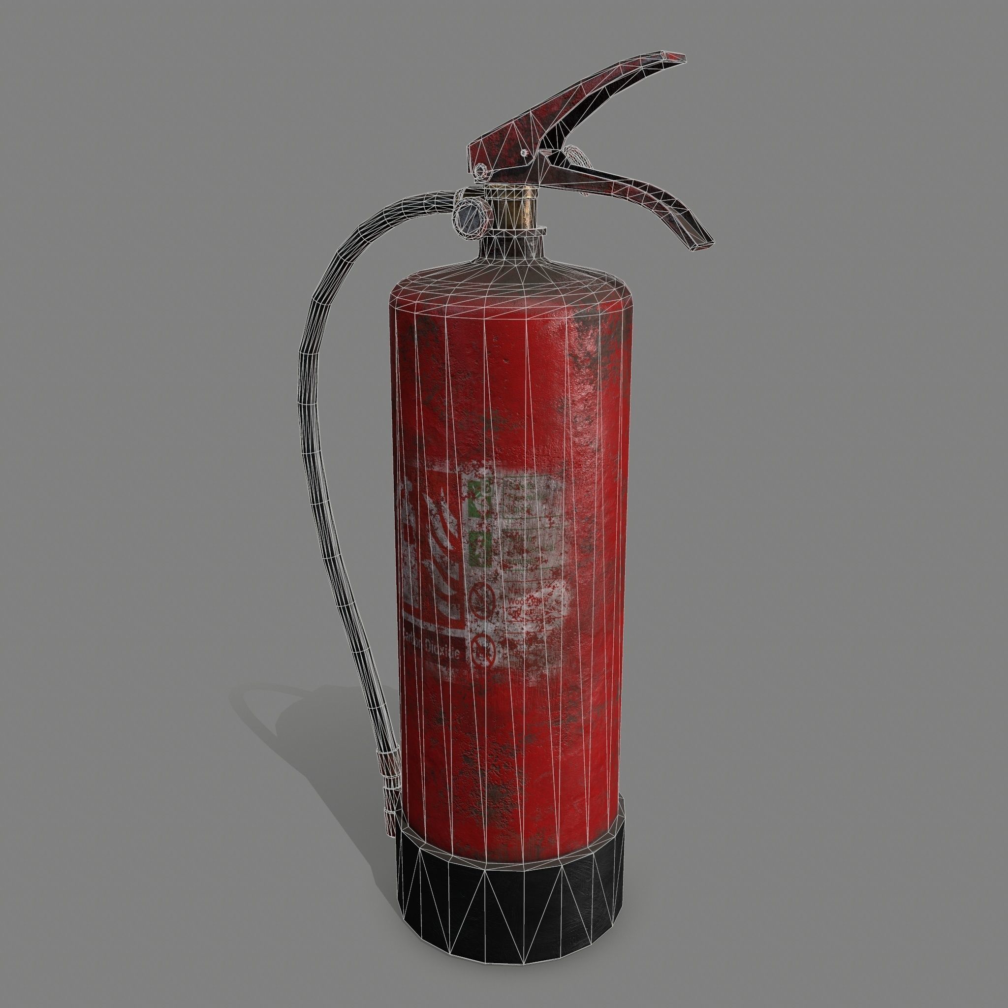 Fire Extinguisher Low-poly 3D model_10