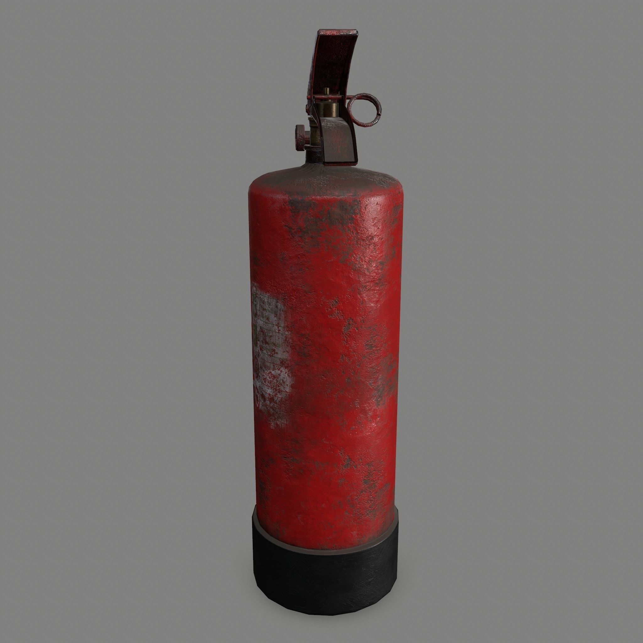 Fire Extinguisher Low-poly 3D model_8