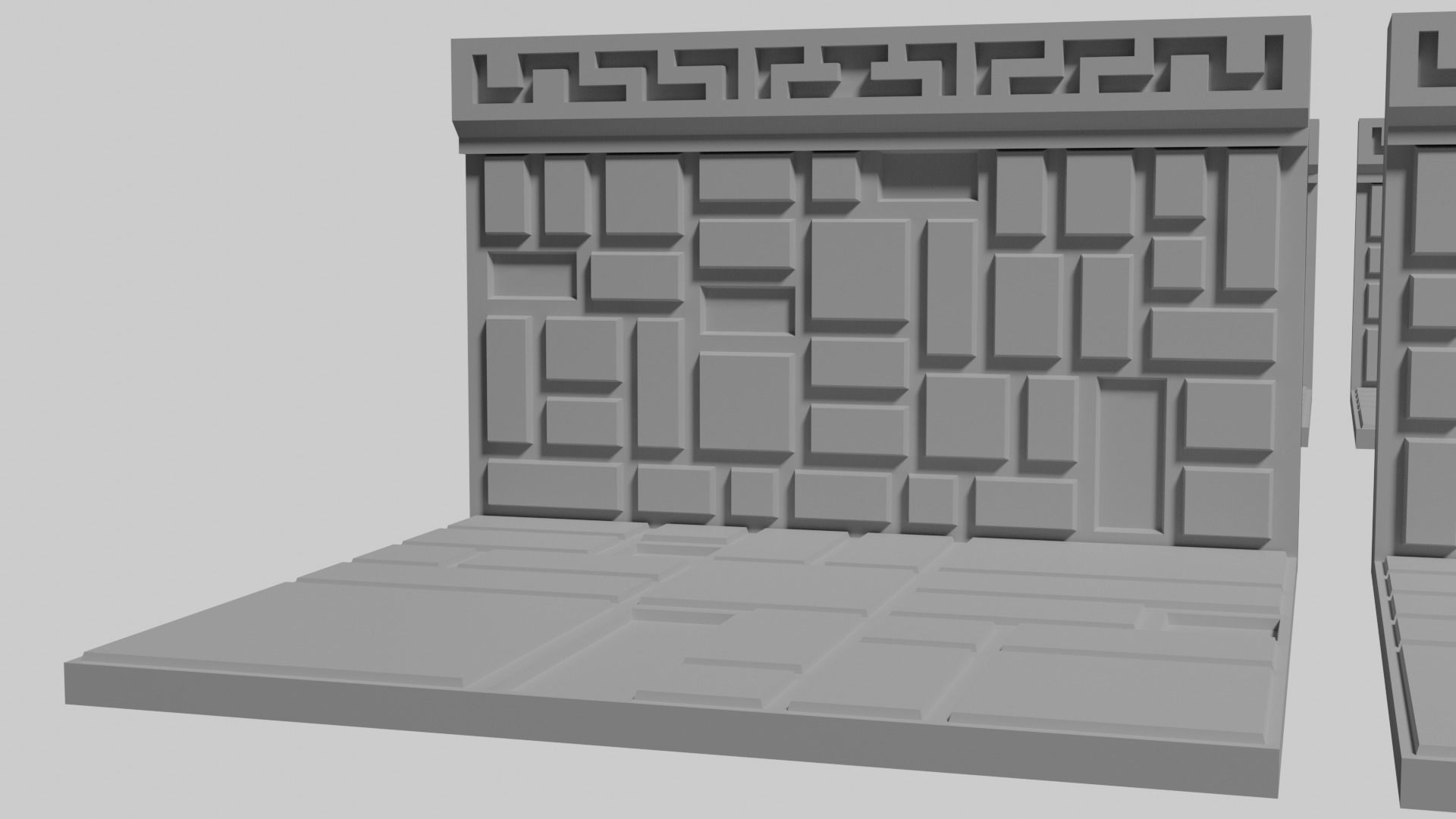 Dwarven Fort Wall Floor Tile 3D print model_6