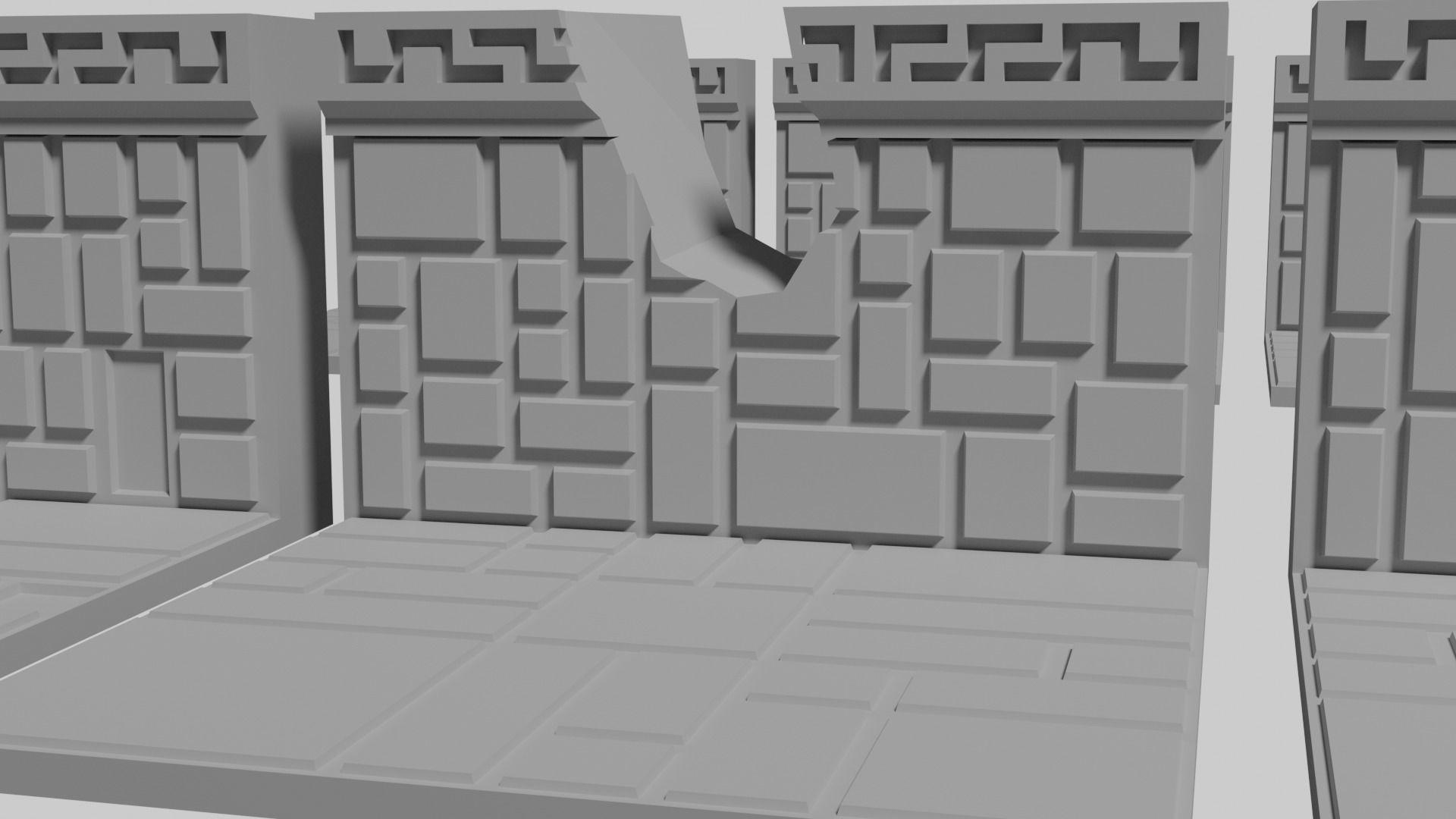 Dwarven Fort Wall Floor Tile 3D print model_7