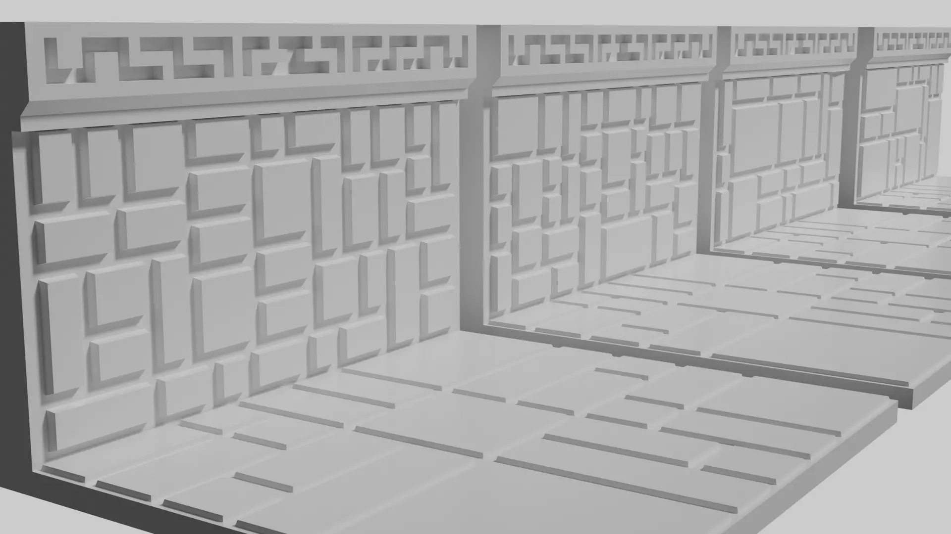 Dwarven Fort Wall Floor Tile 3D print model_0