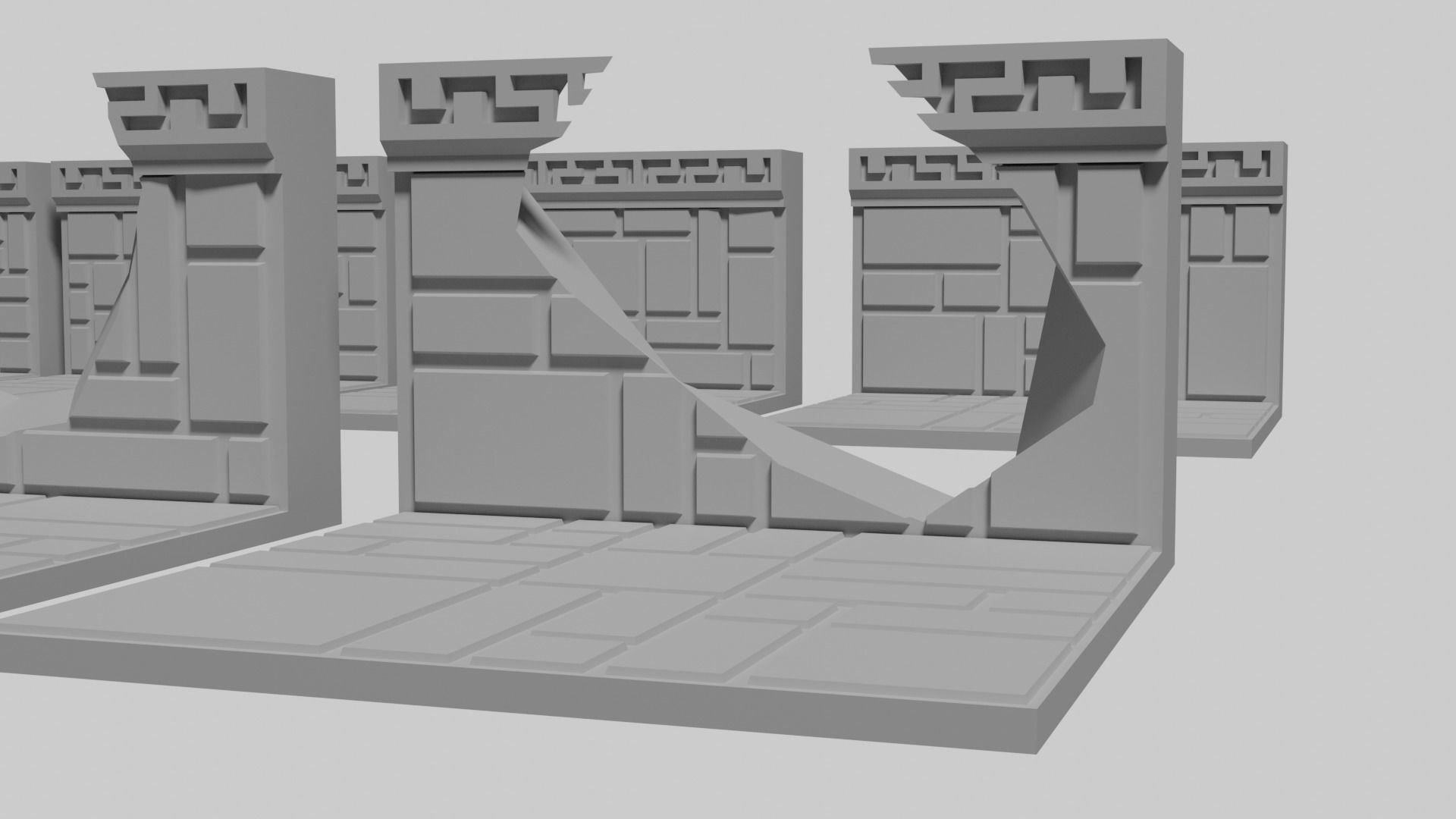 Dwarven Fort Wall Floor Tile 3D print model_9