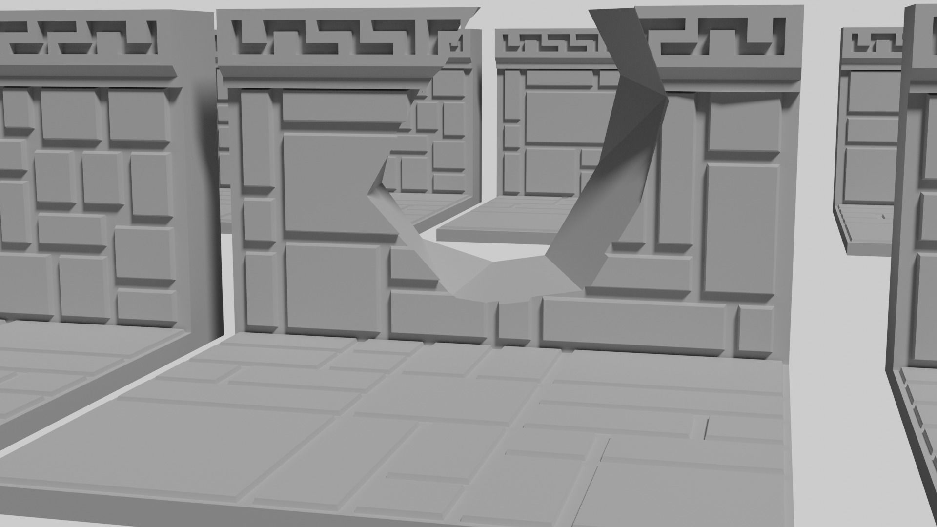 Dwarven Fort Wall Floor Tile 3D print model_8