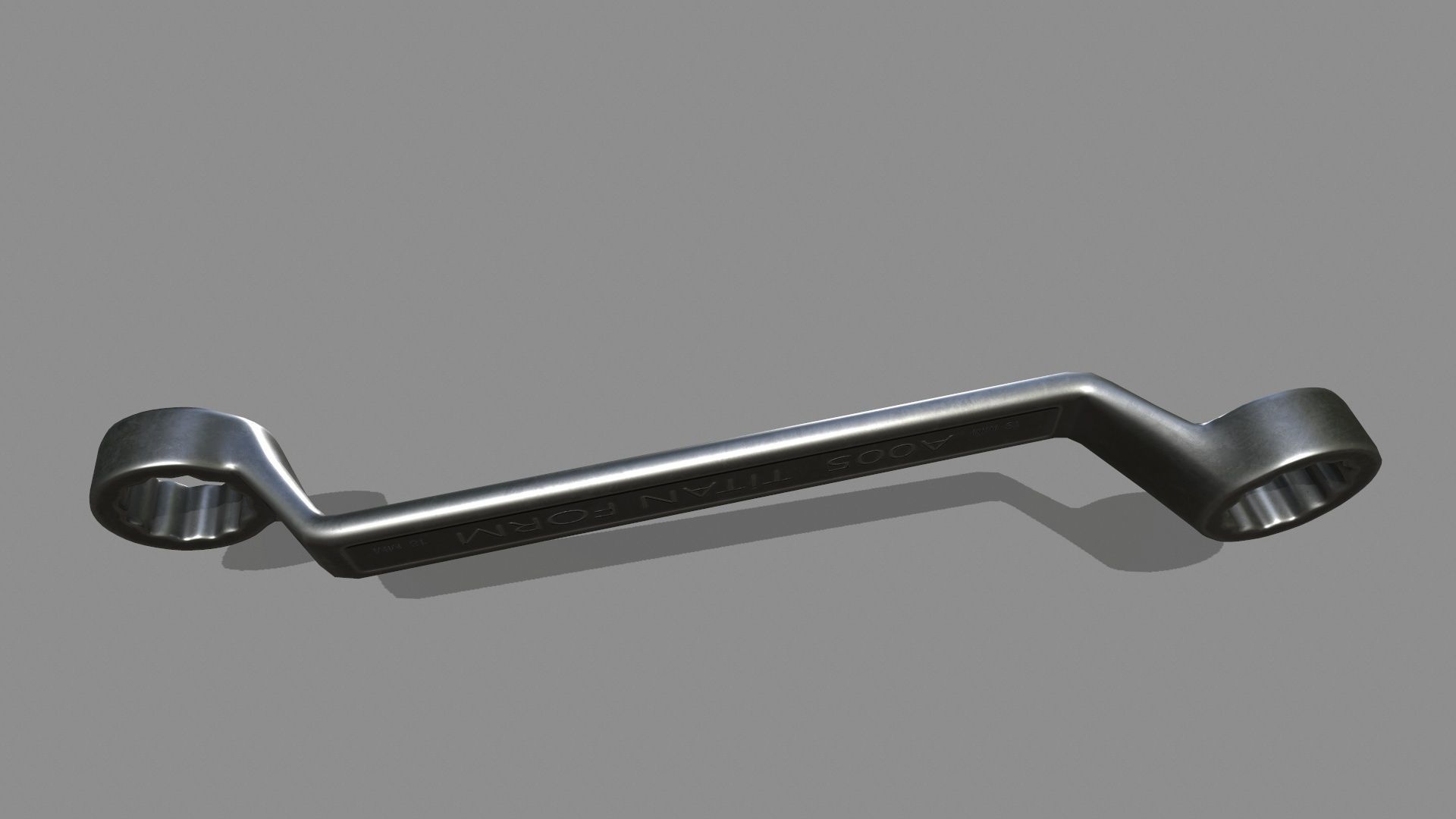wrench Low-poly 3D model_7