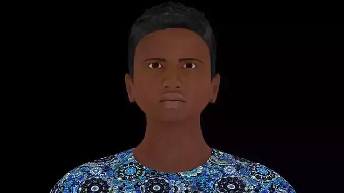 Model 9 man in shorts