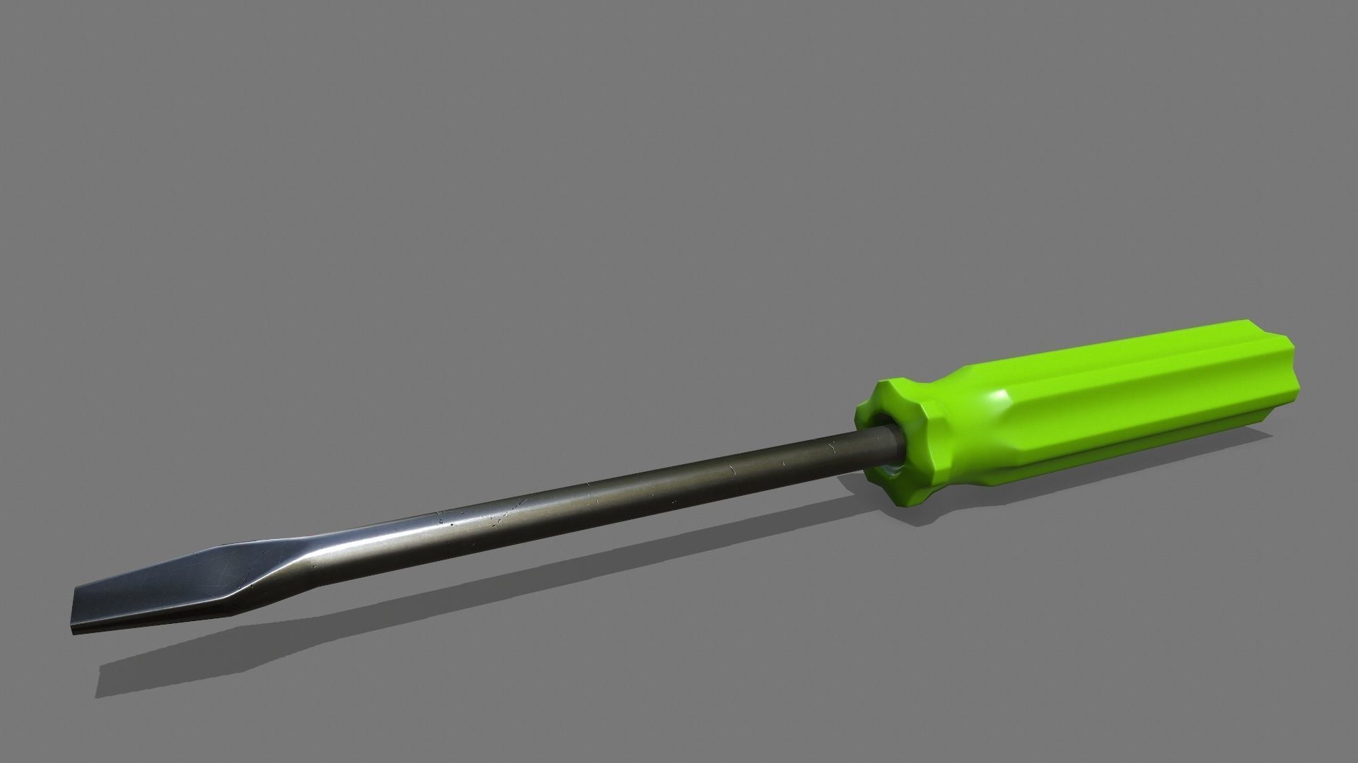 screwdriver Low-poly 3D model_2
