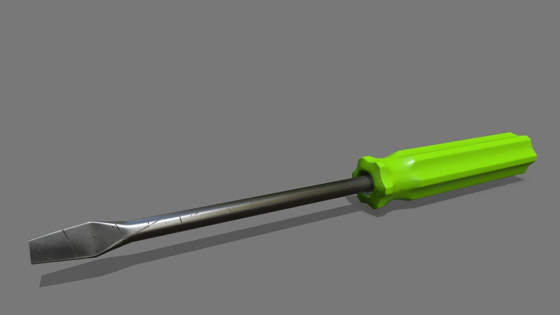 screwdriver Low-poly 3D model_5