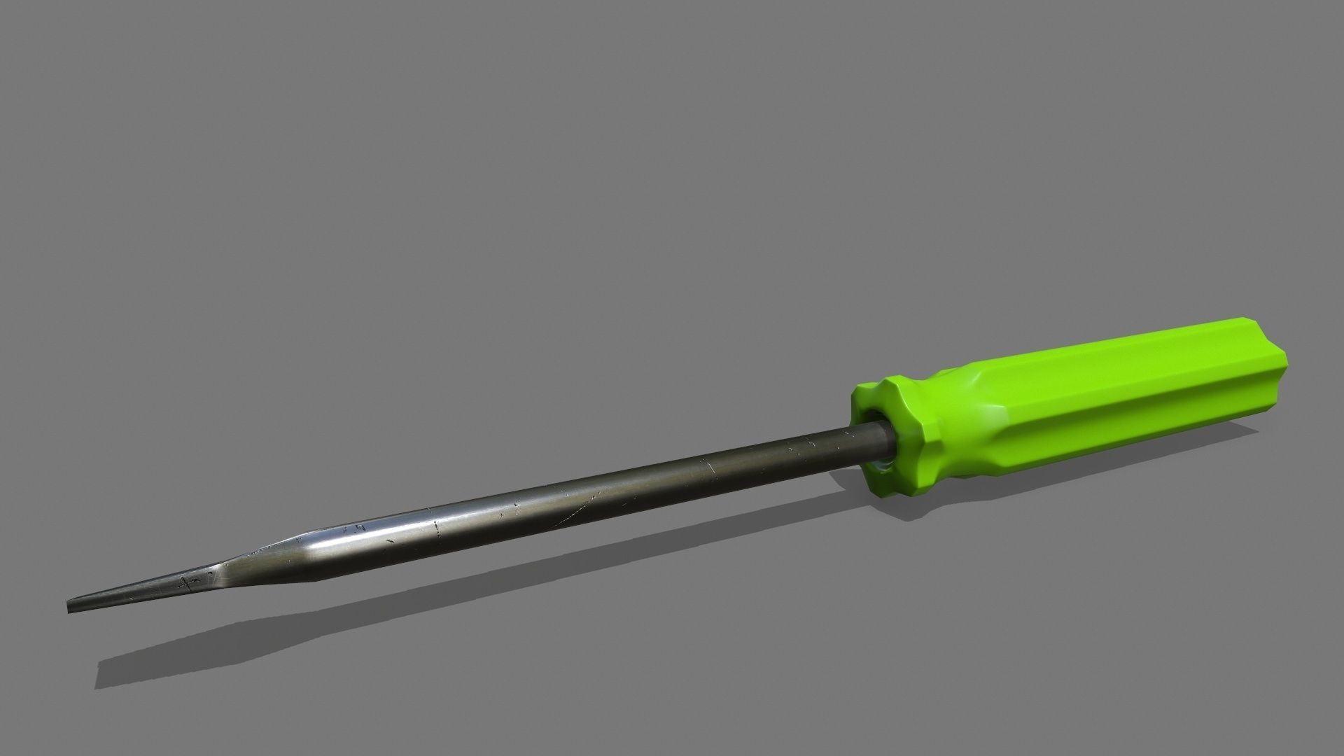 screwdriver Low-poly 3D model_4