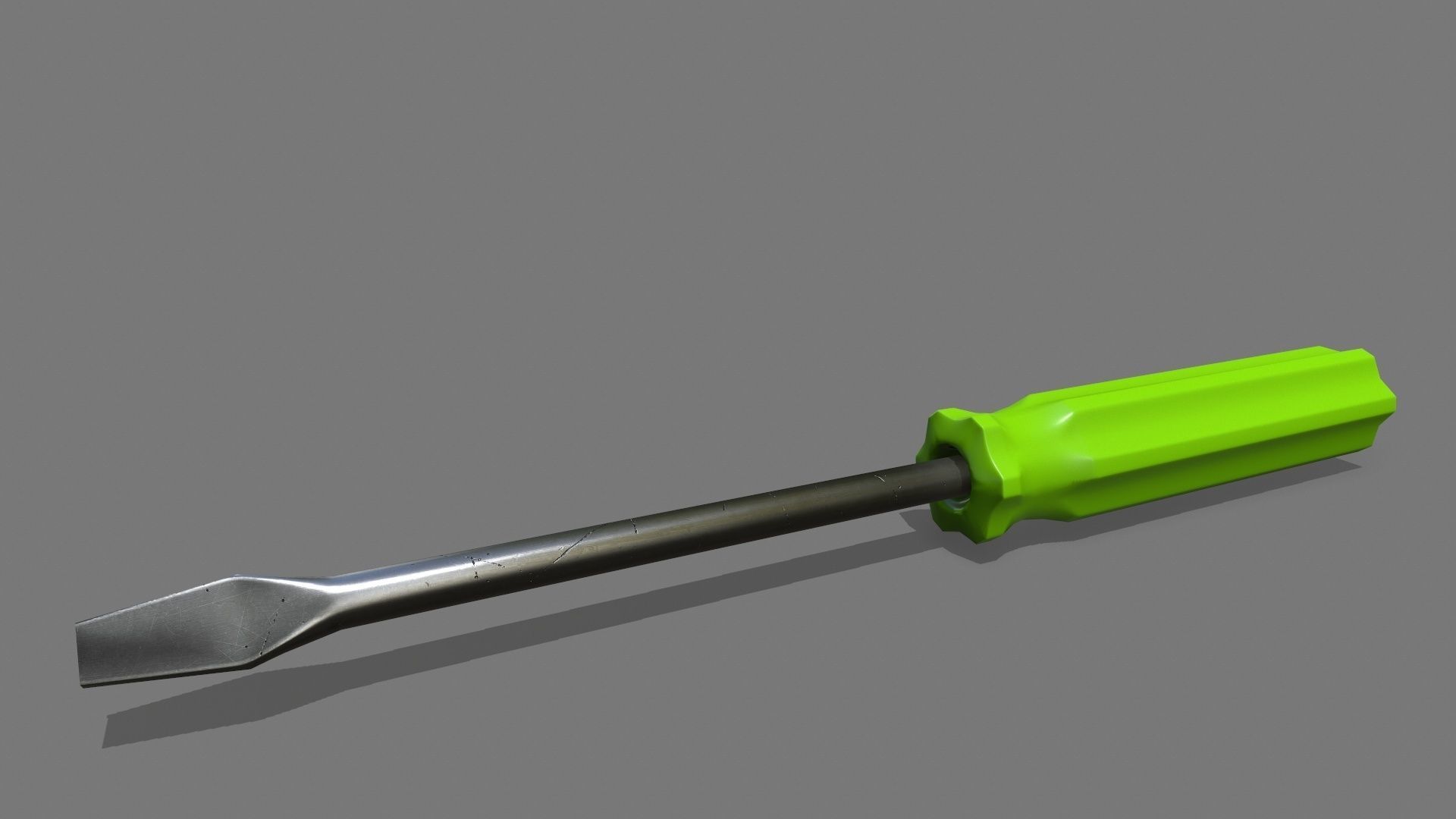 screwdriver Low-poly 3D model_3