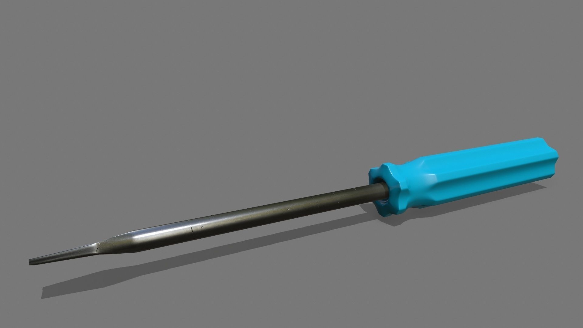screwdriver Low-poly 3D model_6