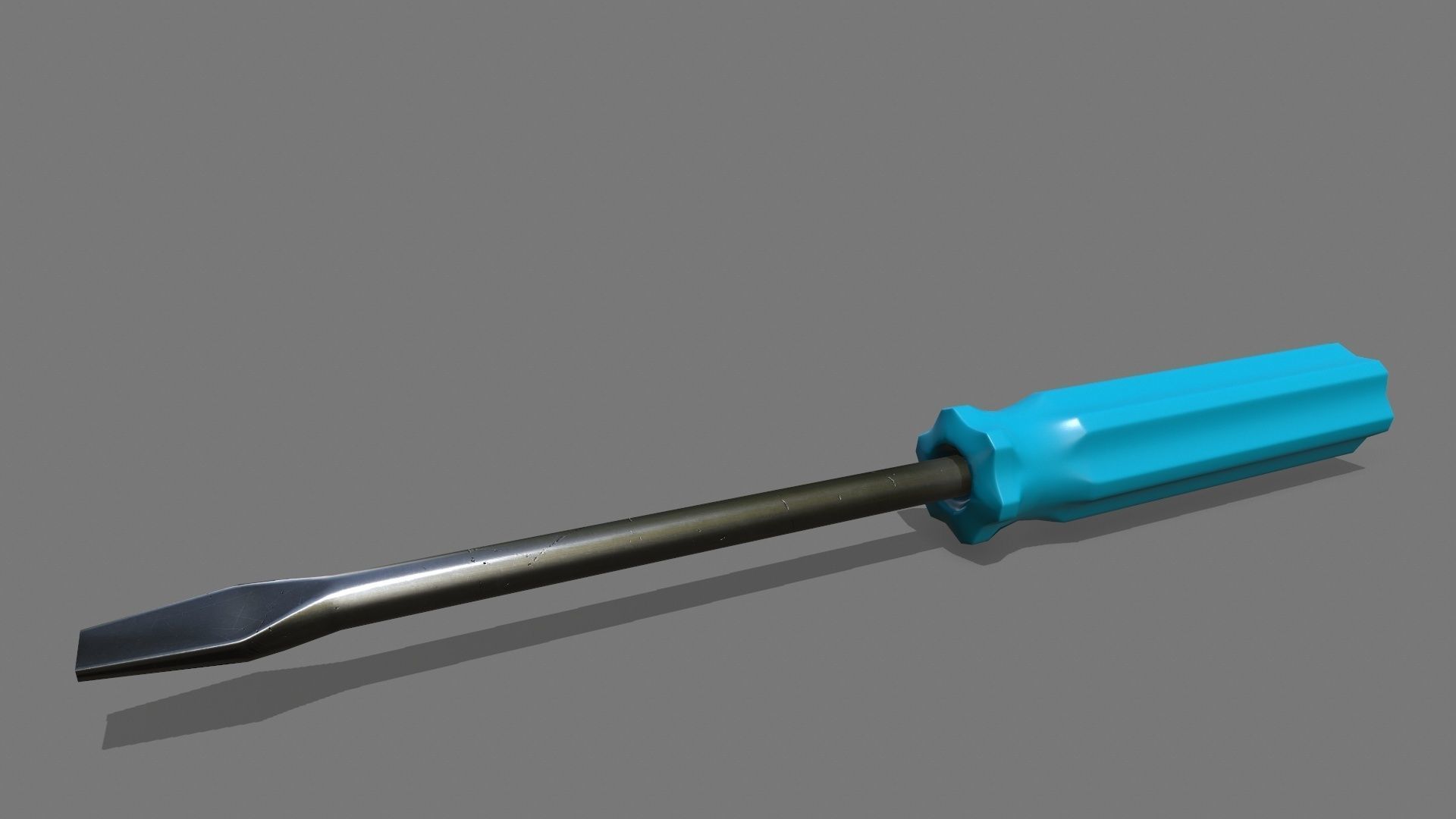 screwdriver Low-poly 3D model_2