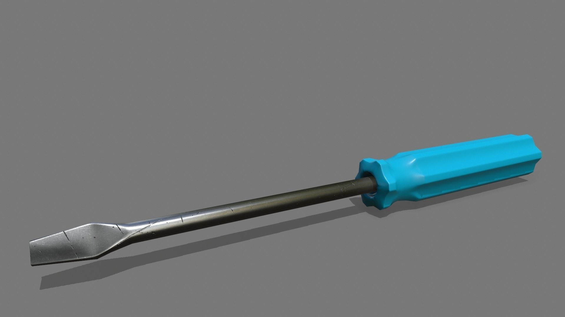 screwdriver Low-poly 3D model_5
