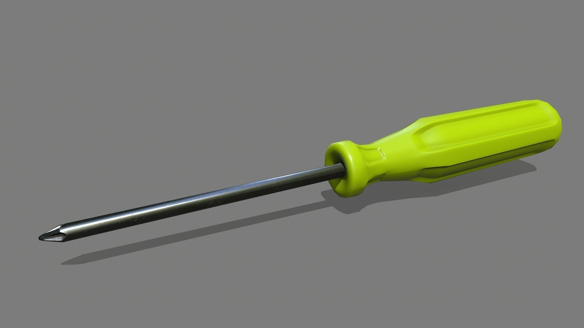 screwdriver Low-poly 3D model_6