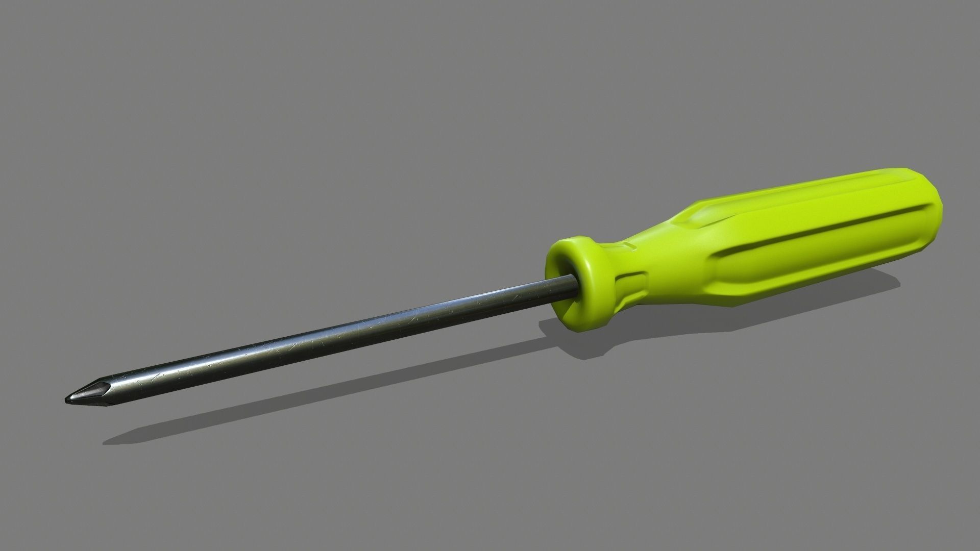 screwdriver Low-poly 3D model_3