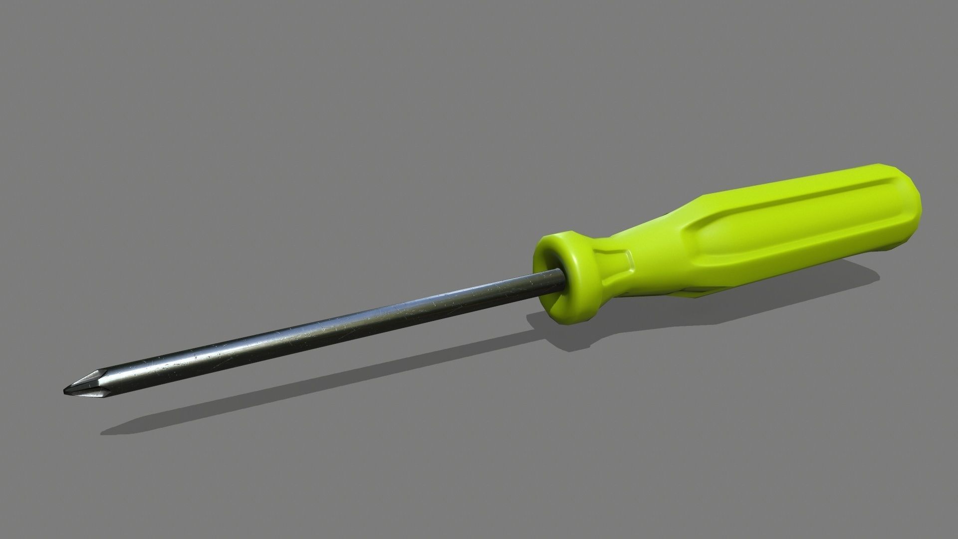 screwdriver Low-poly 3D model_5