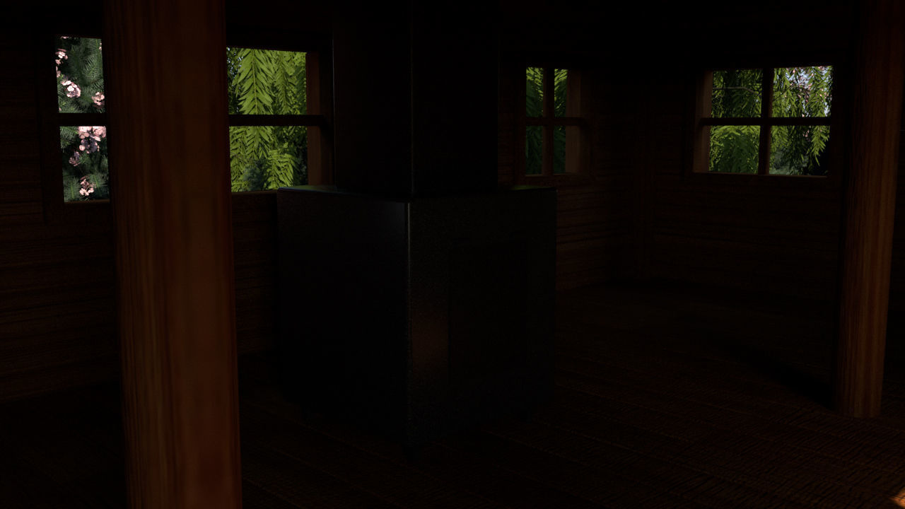 wooden house 3D model_8