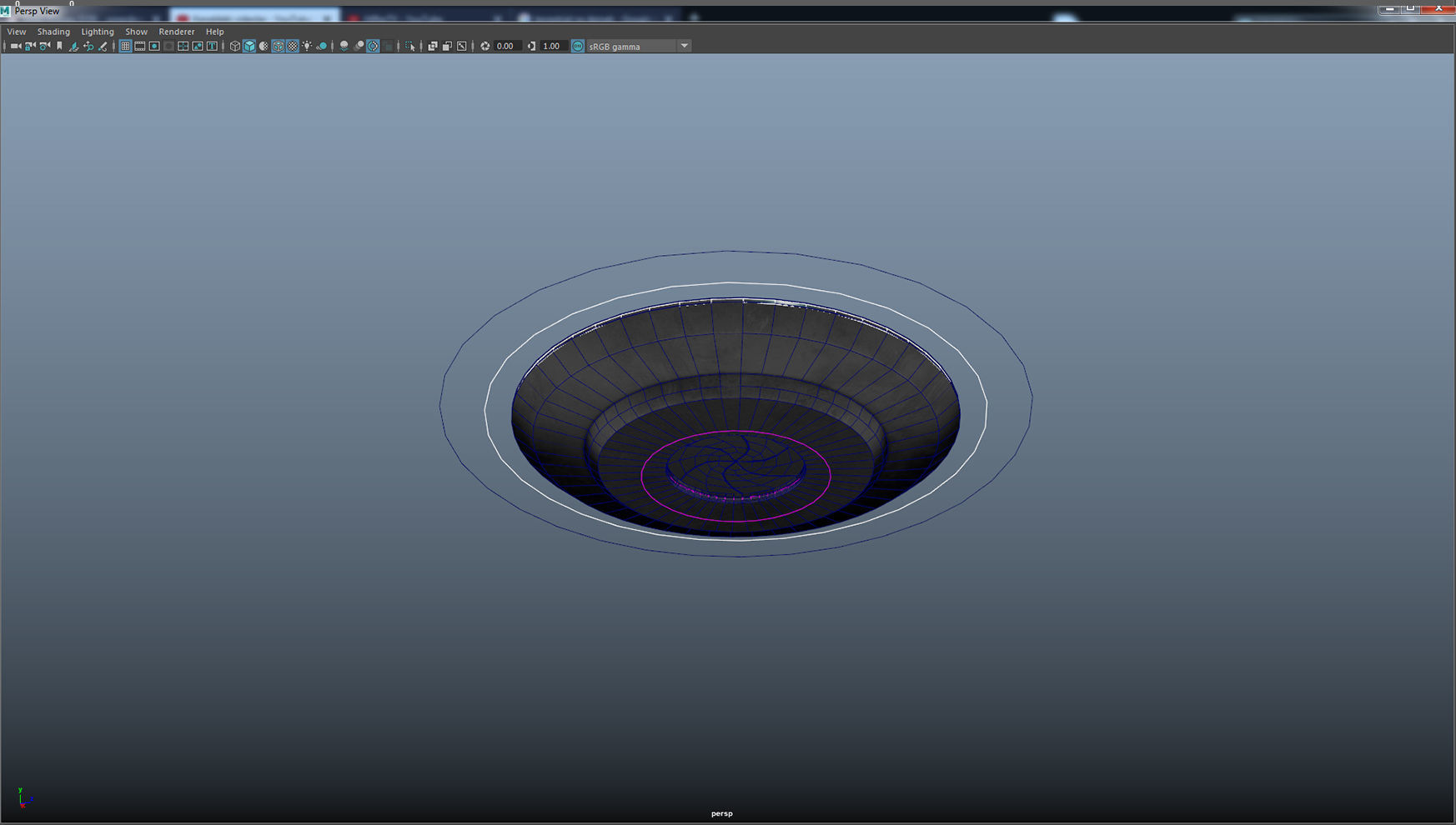 UFO rigged and animated Low-poly 3D model_8