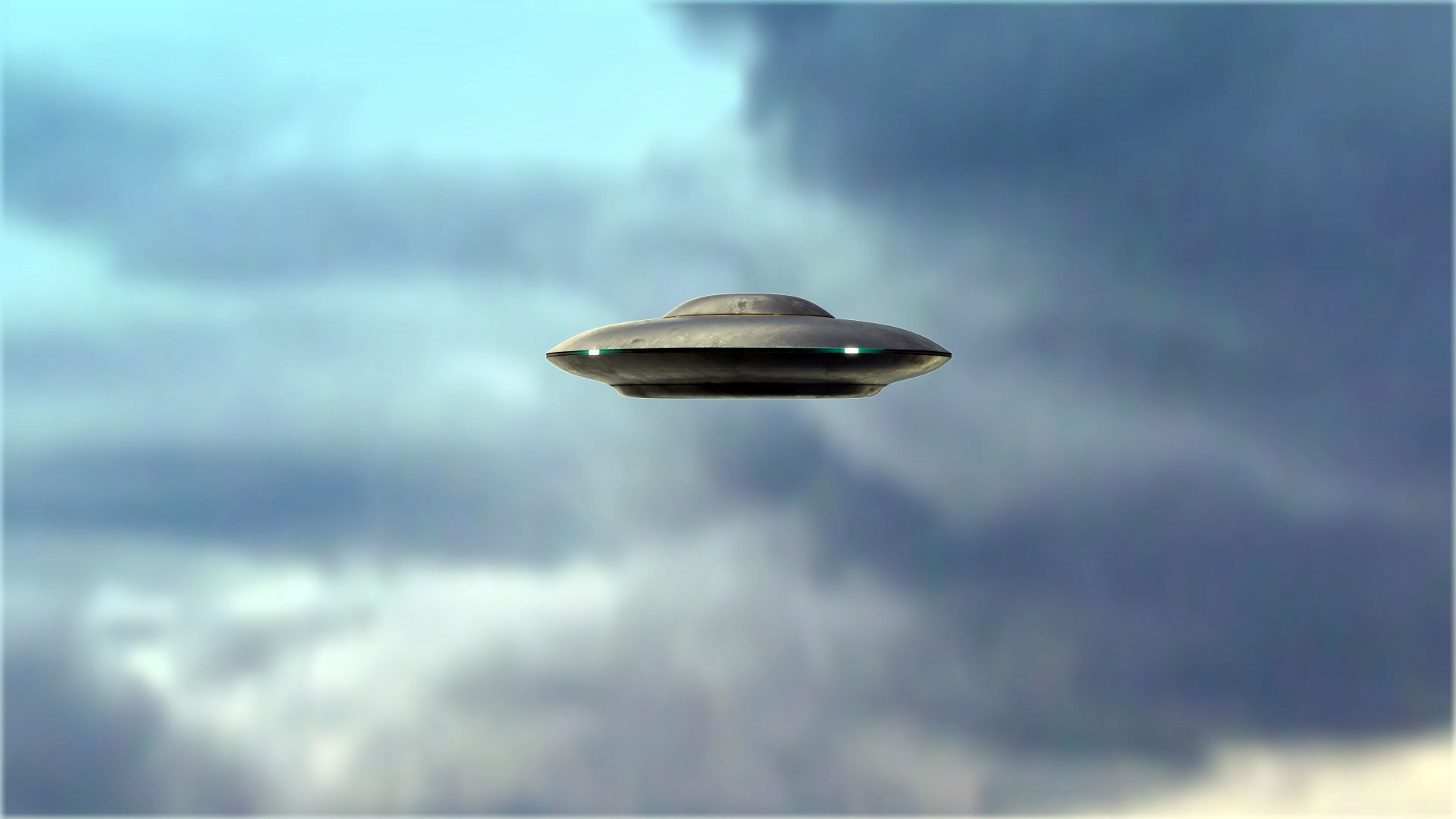UFO rigged and animated Low-poly 3D model_3
