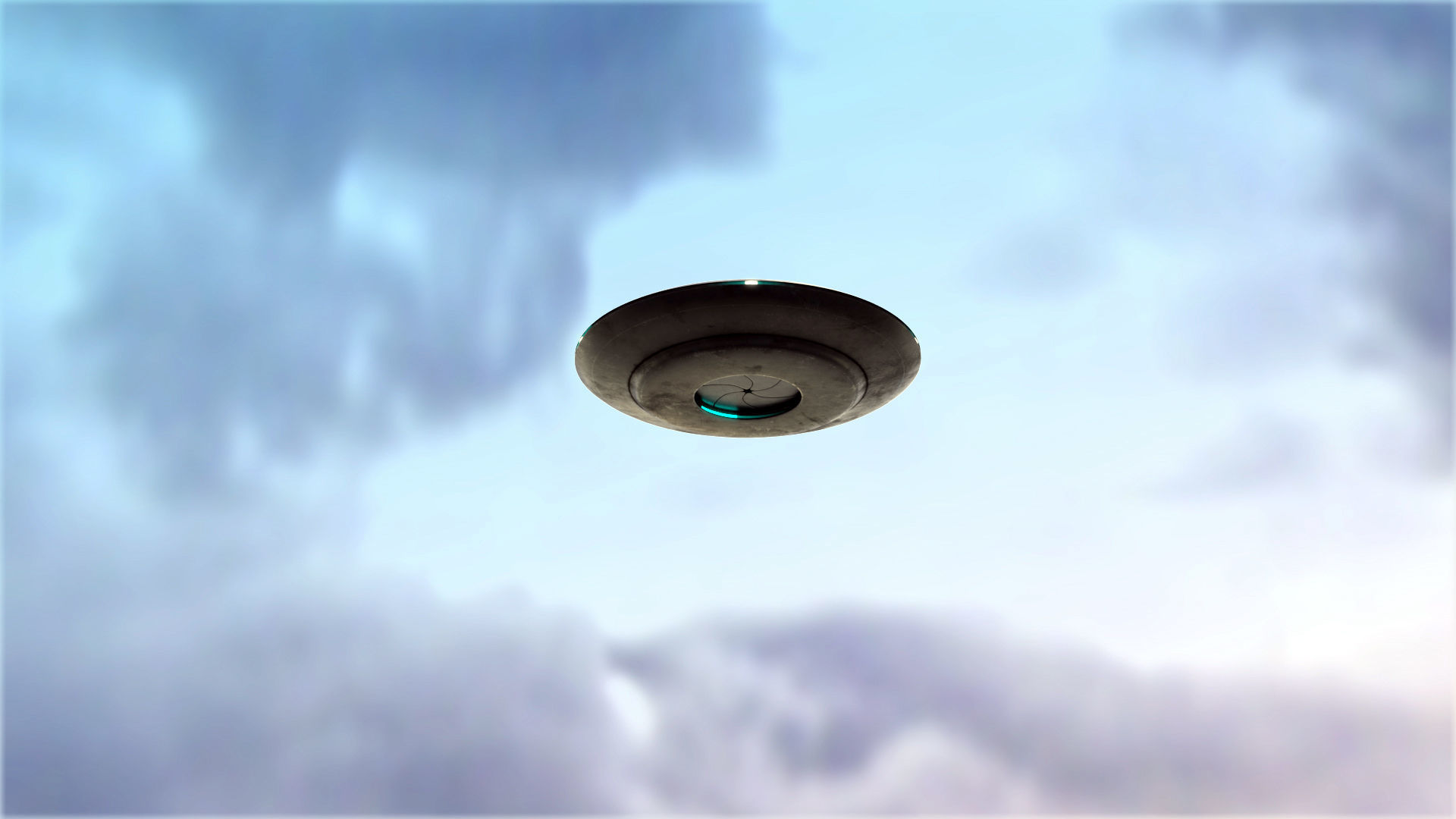 UFO rigged and animated Low-poly 3D model_4