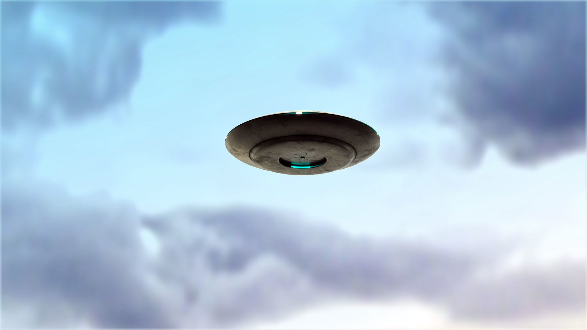 UFO rigged and animated Low-poly 3D model_5