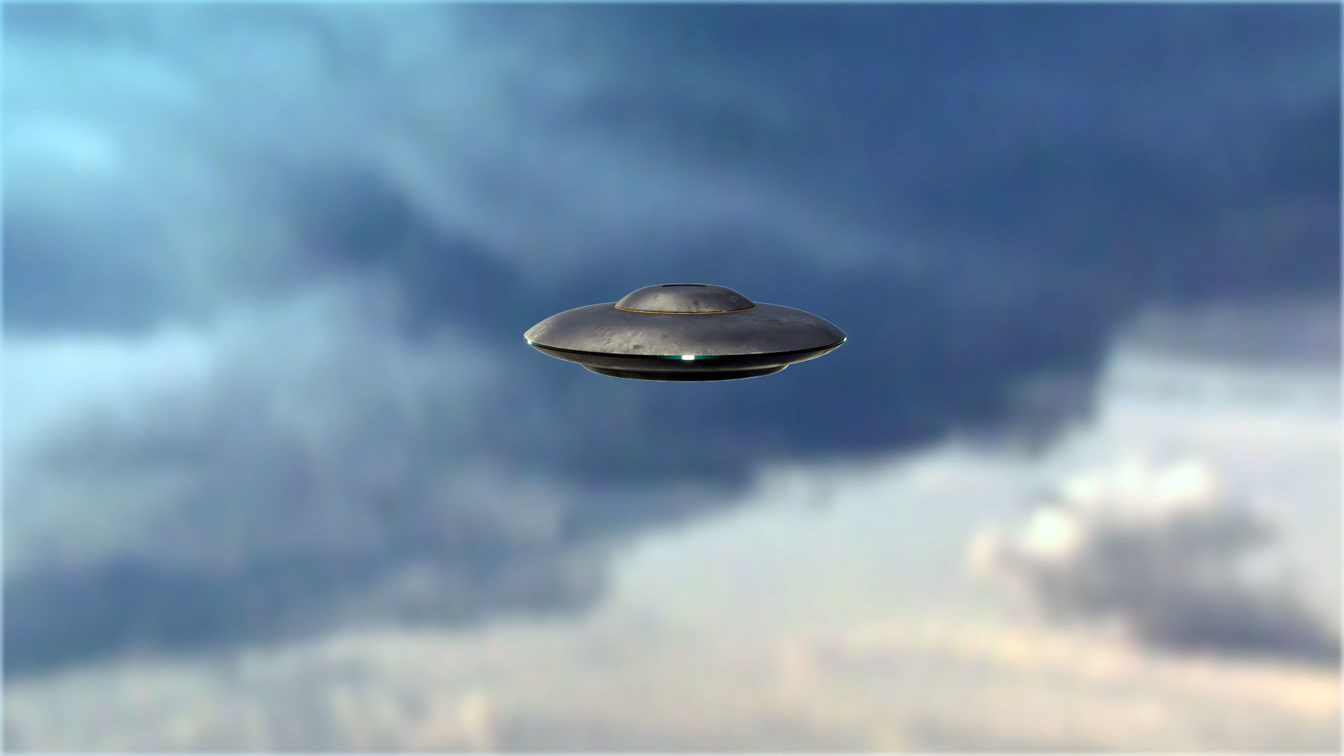 UFO rigged and animated Low-poly 3D model_6