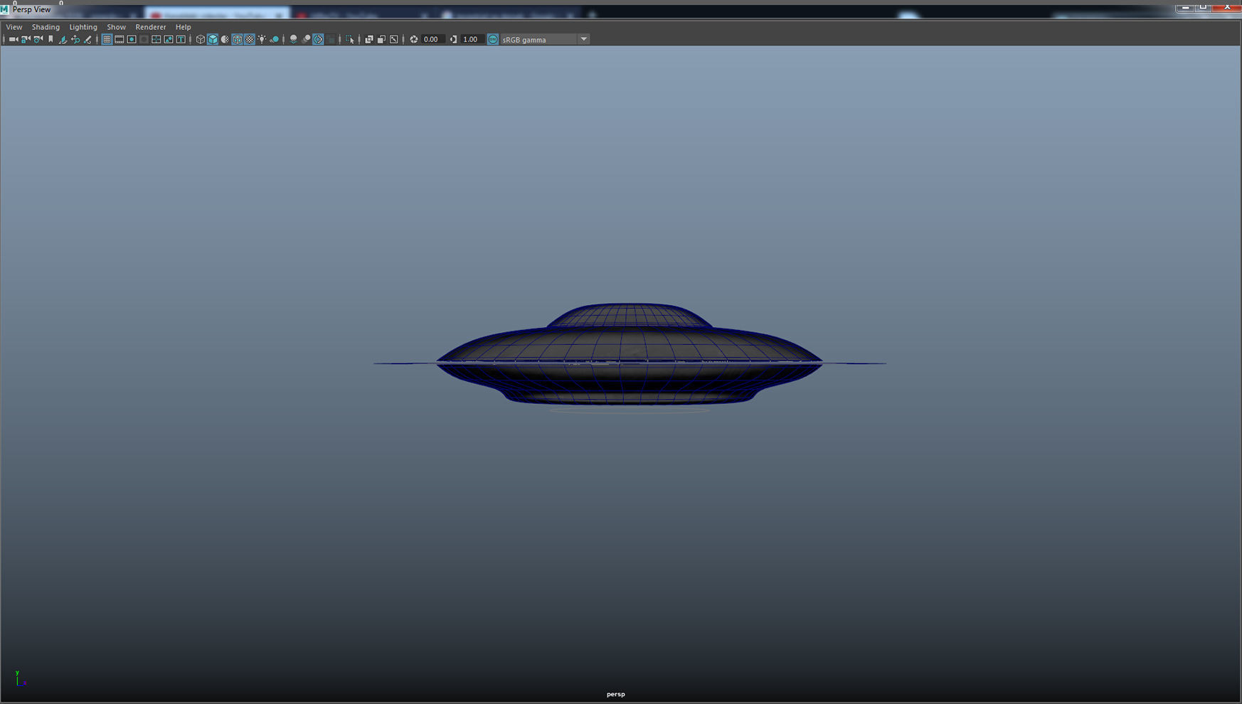 UFO rigged and animated Low-poly 3D model_9