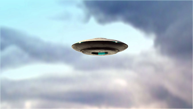 UFO rigged and animated Low-poly 3D model