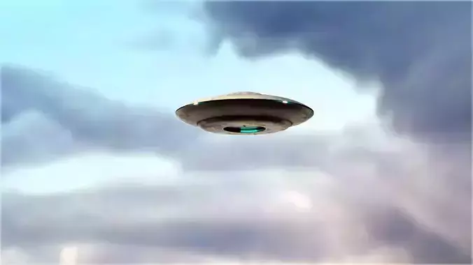UFO rigged and animated Low-poly 3D model