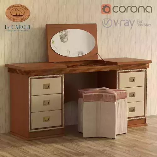 Dressing table and the puff Caroti Stella Marina