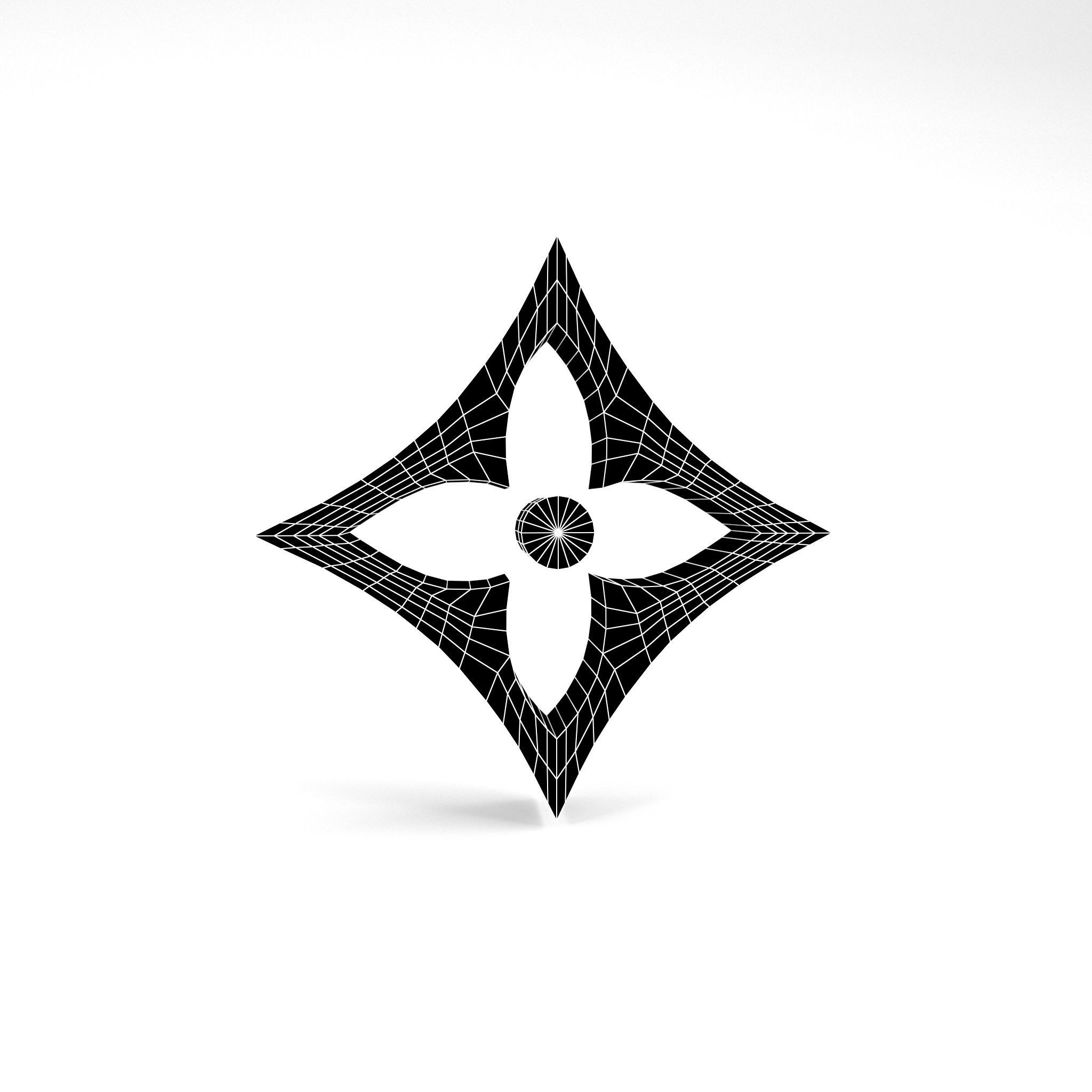 Louis Vuitton Pattern v1 001 Free low-poly 3D model_8