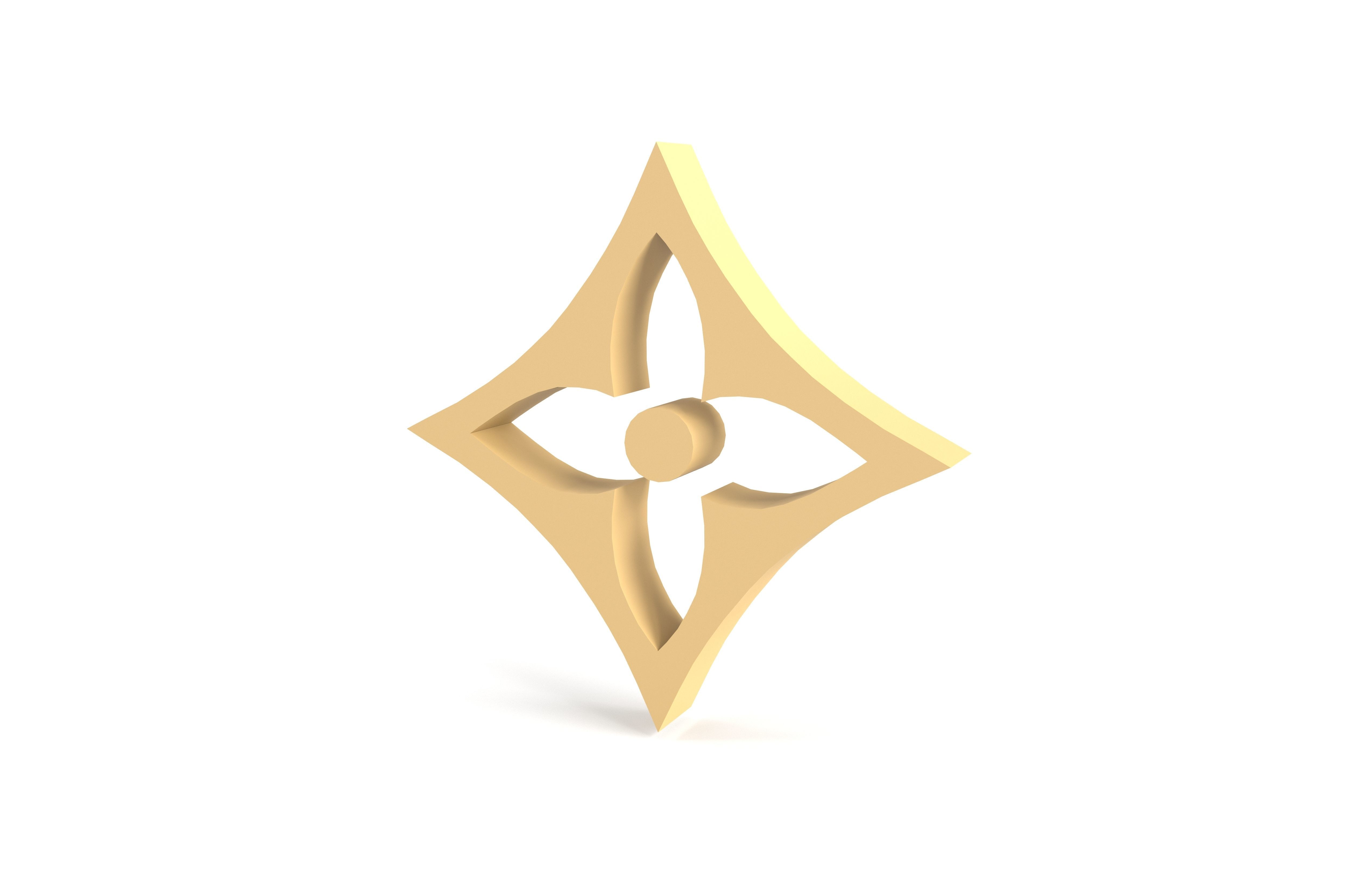 Louis Vuitton Pattern v1 001 Free low-poly 3D model_3