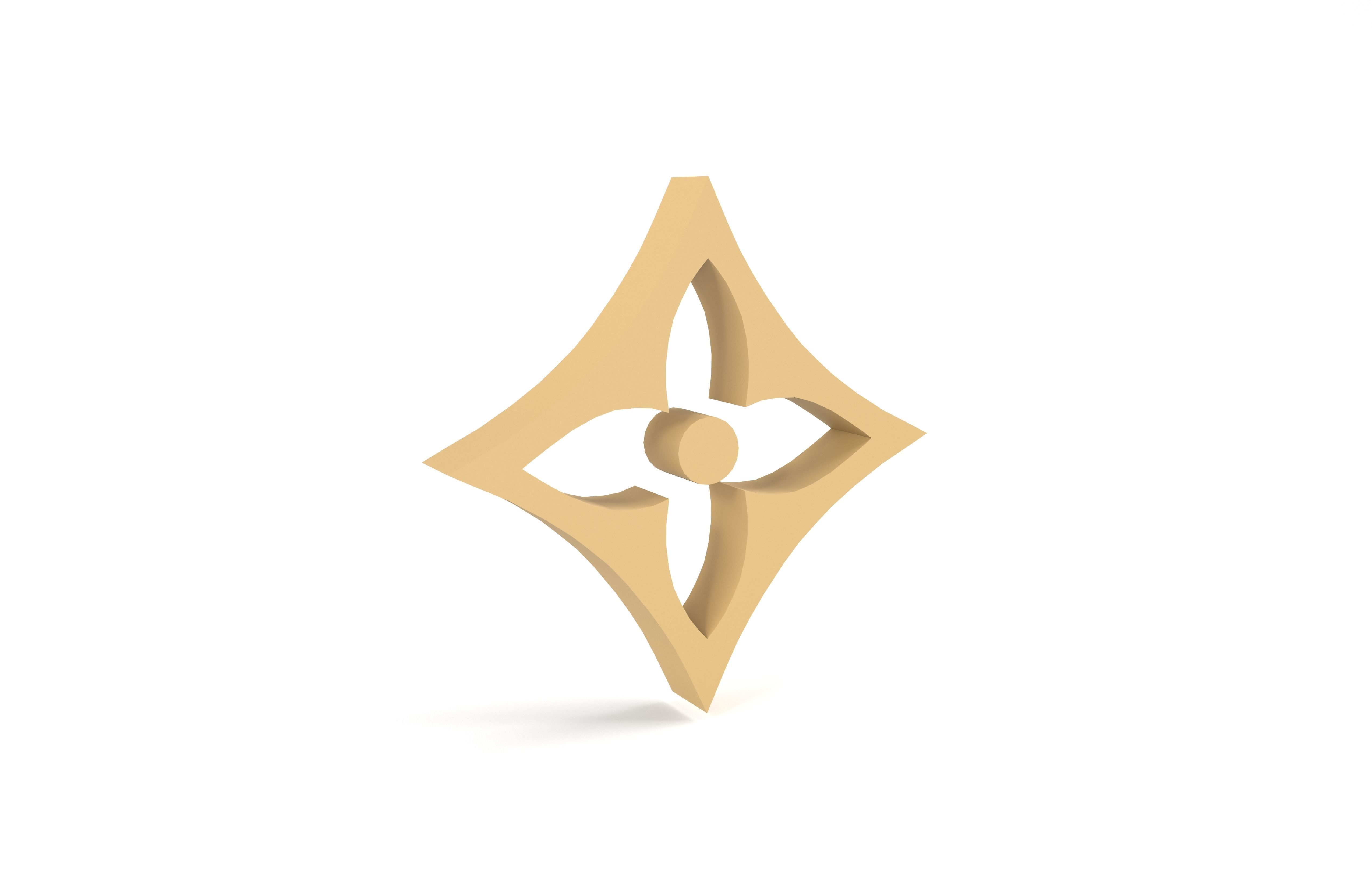 Louis Vuitton Pattern v1 001 Free low-poly 3D model_4