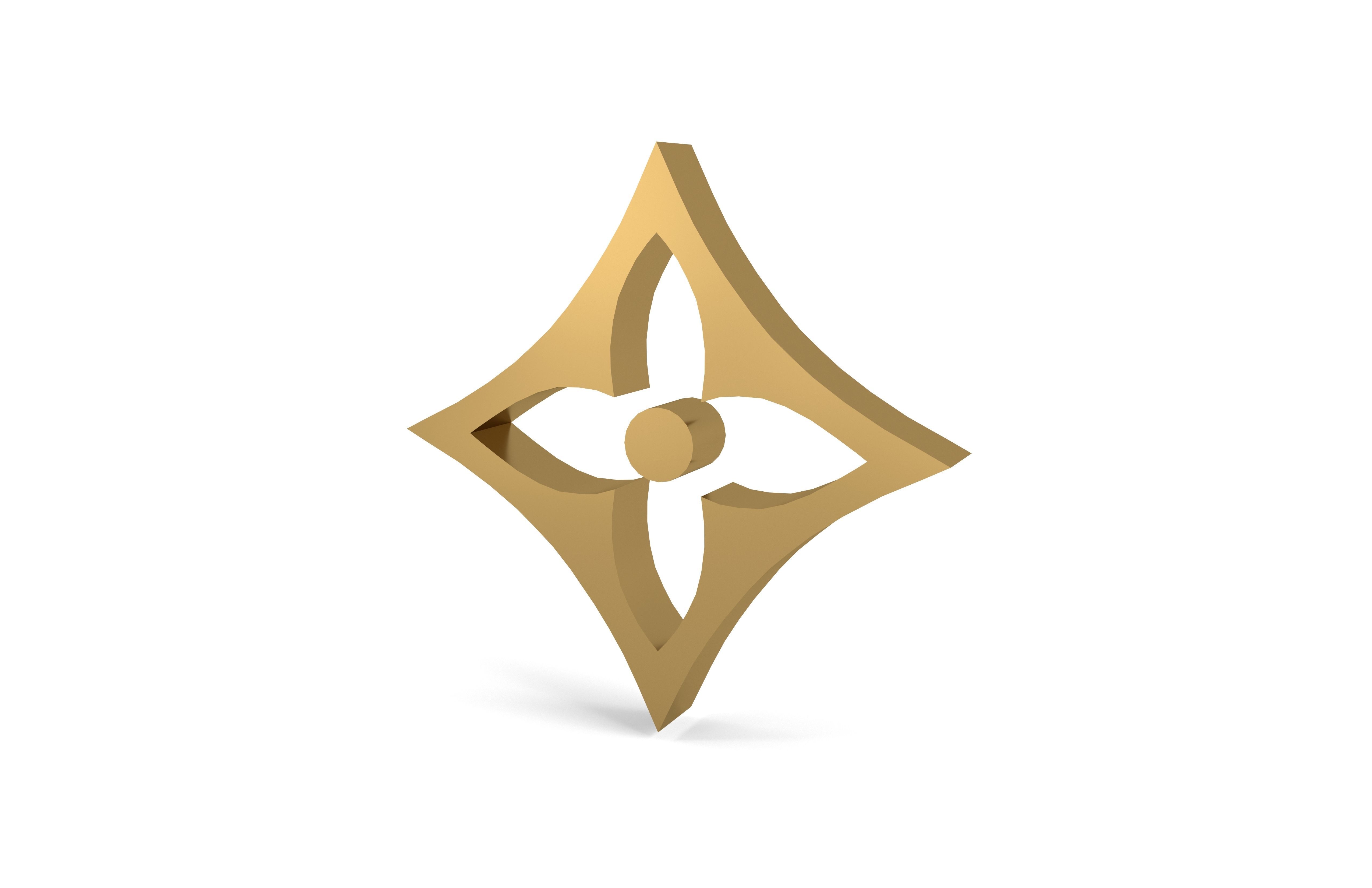 Louis Vuitton Pattern v1 002 Free low-poly 3D model_3