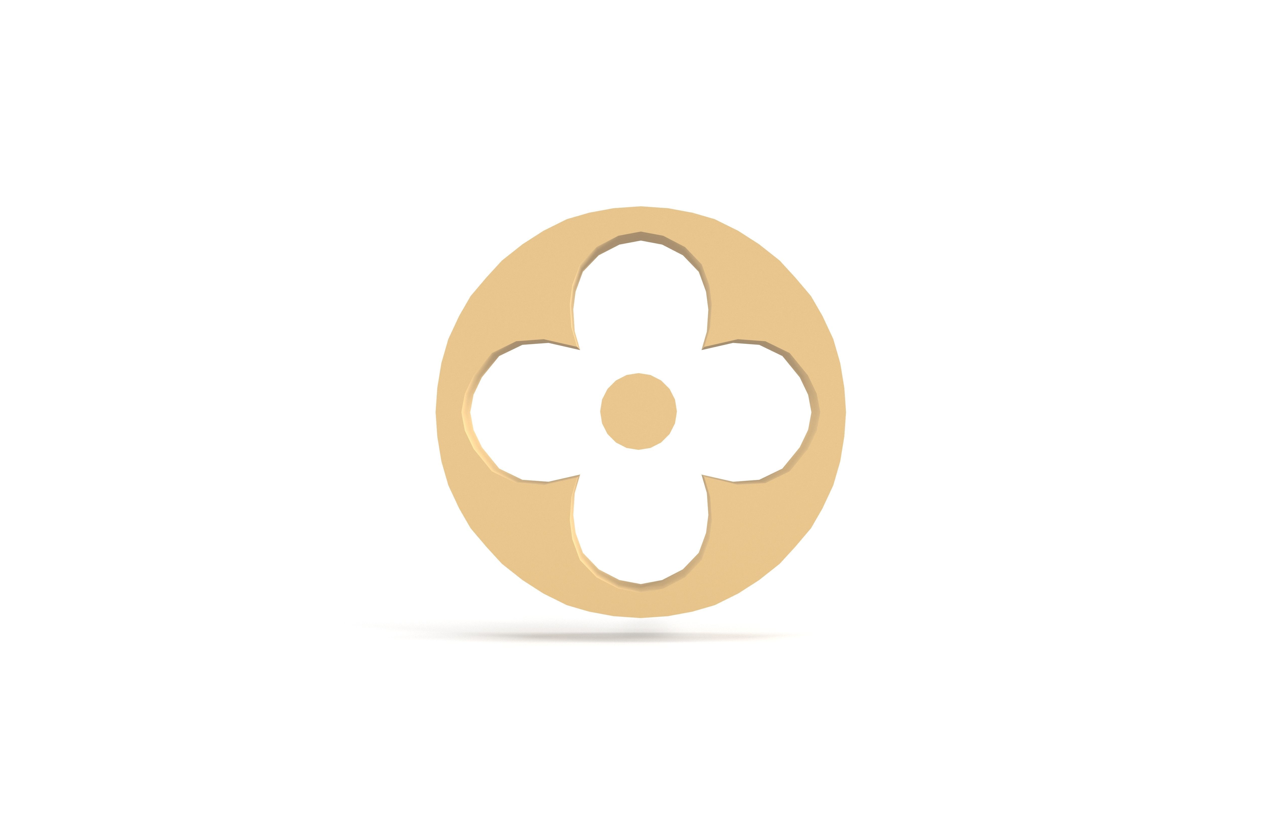 Louis Vuitton Pattern v2 001 Free low-poly 3D model_2