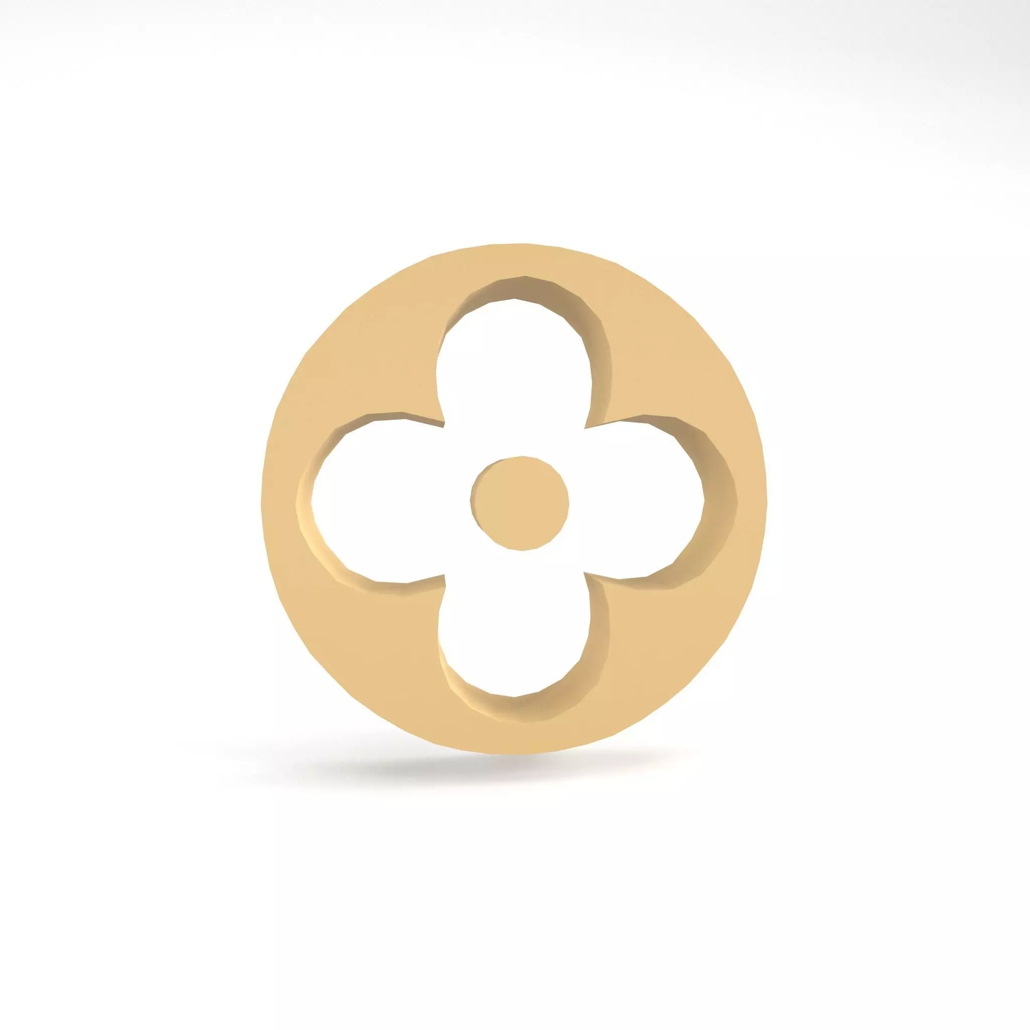 Louis Vuitton Pattern v2 001 Free low-poly 3D model_0