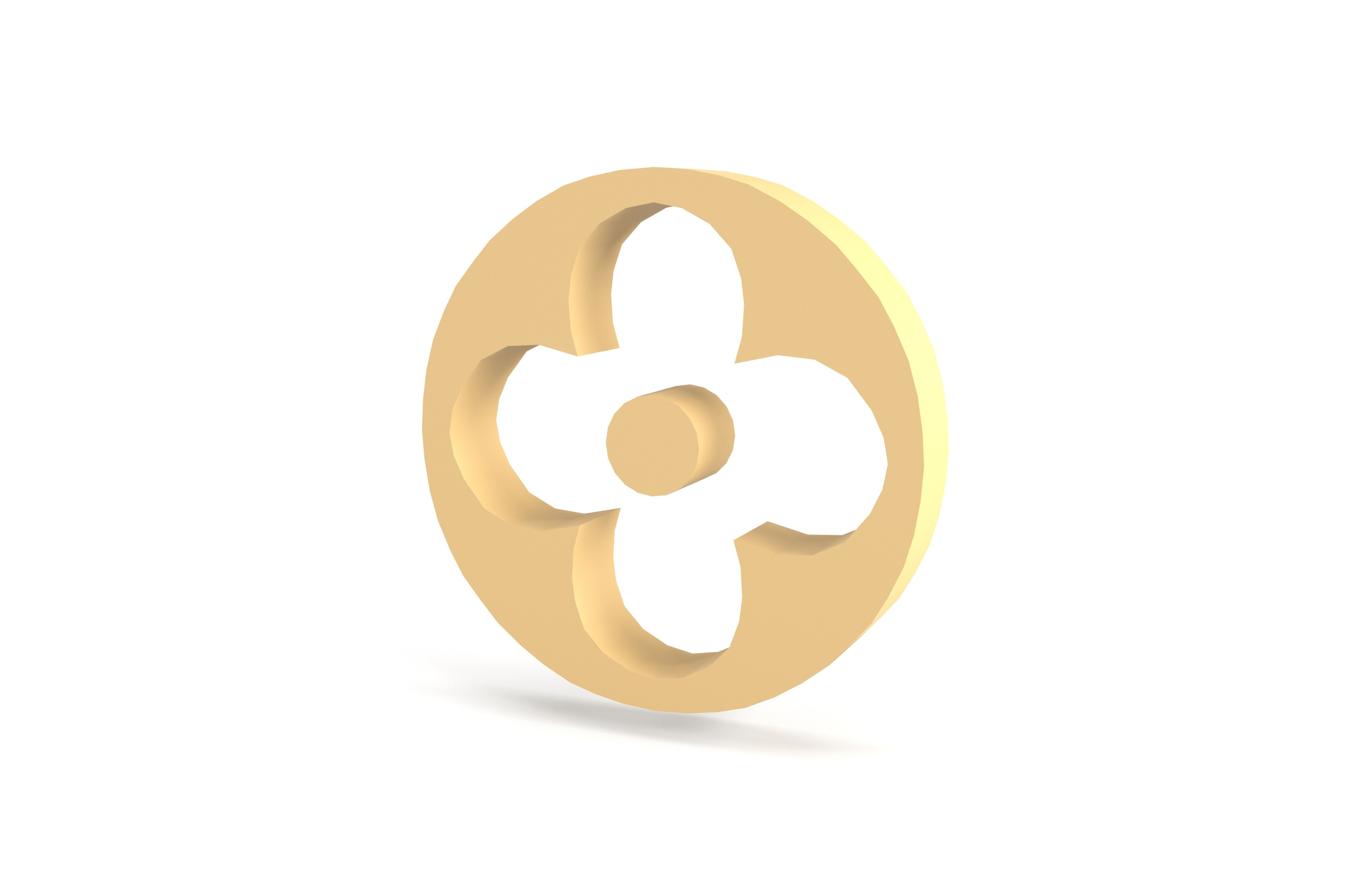 Louis Vuitton Pattern v2 001 Free low-poly 3D model_3